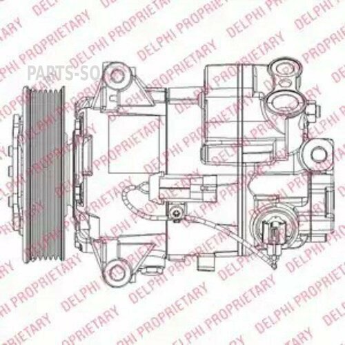 DELPHI TSP0155948 Компрессор кондиционера for Delphi PAG46 шкив 120 mm 60690₽