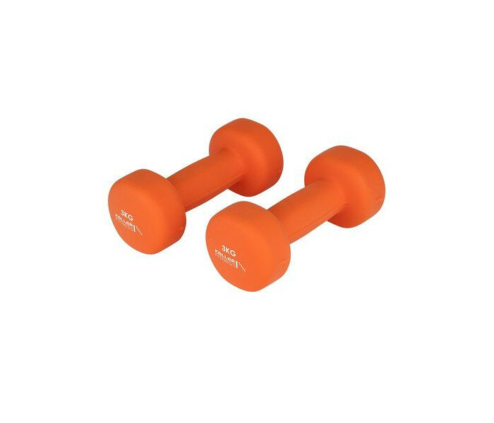 Гантель неопреновая Keller Fitness 3 кг 2 шт. Оранжевый