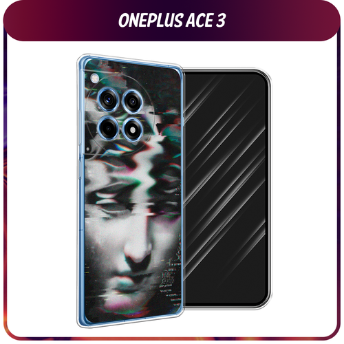 Силиконовый чехол на OnePlus Ace 3/12R / Ван Плас Асе 3/12R Glitch Art силиконовый чехол на oneplus ace 3 12r ван плас асе 3 12r собачка в шапке лягушки