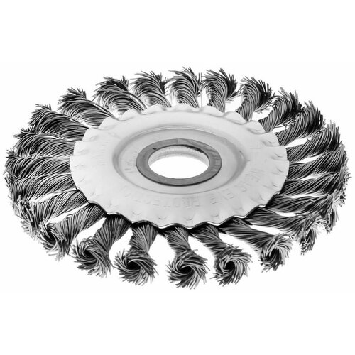 Щетка металлическая для УШМ крученая проволока плоская посадка М14 125 мм 469₽