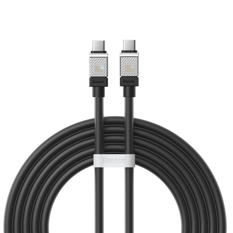 Кабель Baseus CoolPlay Series Fast Charging Cable Type-C to Type-C 100W 2m Black (CAKW000301)