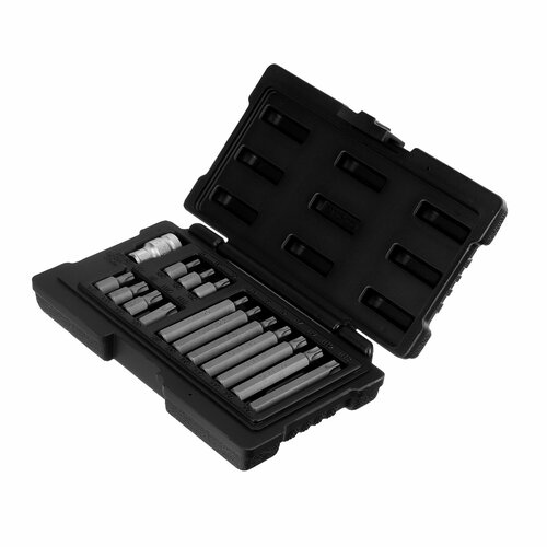 Набор бит TORX хвостовик-шестигранник 10 мм CrV 15 предметов Stels 1899₽