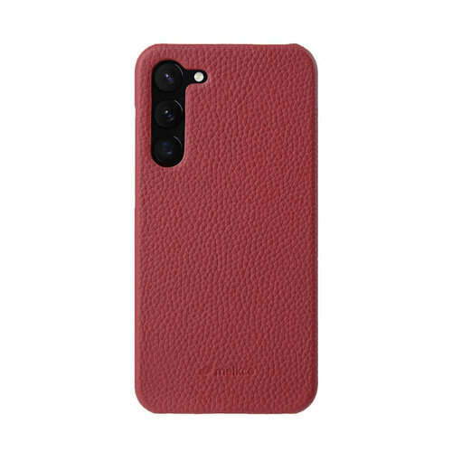 Кожаный чехол накладка Melkco Snap Cover для Samsung Galaxy S23, красный