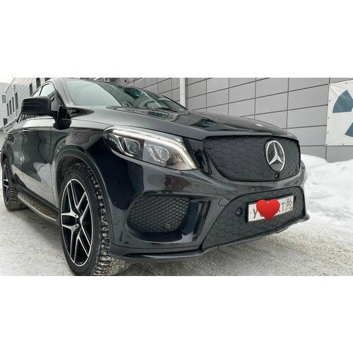 Утеплитель радиатора и бампера для Mercedes-Benz GLE 2015 -2018 W166 Парктроники