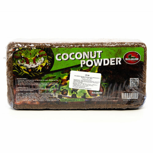 MCLANZOO Субстрат для террариумов в брикетах кокосовая крошка 600 гр 621₽