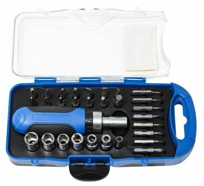 фото Набор головок и бит X-PERT с реверсивной отвёрткой XP-90030