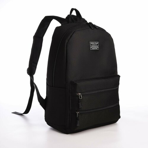 Рюкзак, отд на молнии, 3 н/к, 2 б/к, USB, черный рюкзак коты 27 12 5 41 отд на молнии н к 2 б к черный