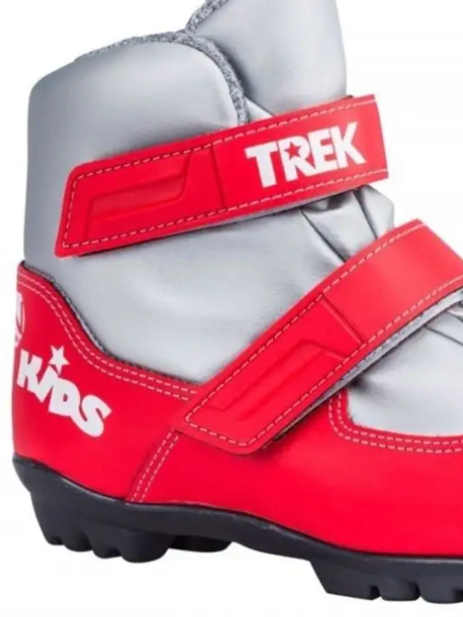 Ботинки лыжные детские Trek Kids SNS р.34 красный лого белый