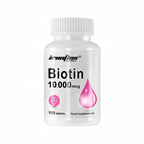 IronFlex Biotin Биотин 10 000 - 100 tabs