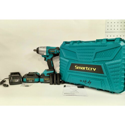 Гайковерт аккумуляторный в кейсе SMARTCRV 2АКБ 500нм 36в - арт 6288 990000₽
