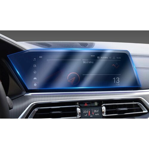 Прозрачная защитная пленка MyPads M-156386 в салон автомобиля BMW Х6 I (G07) 2018 2019 2020 года внедорожник БМВ для экрана дисплея мультимедии защитная пленка для сенсорного экрана приборной панели автомобиля защитная пленка для экрана защита от отпечатков пальцев gps жк экрана п