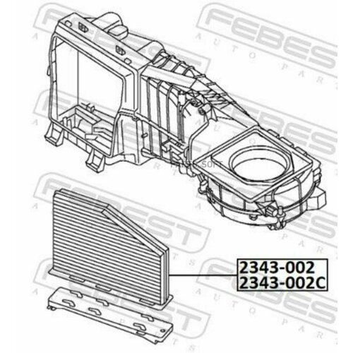 FEBEST 2343002 Фильтр салонный