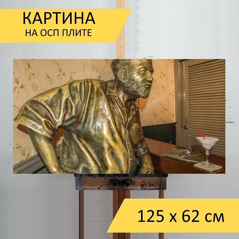 Картина на ОСП 125х62 см. "Куба, мариэль, гавана" горизонтальная, для интерьера, с креплениями