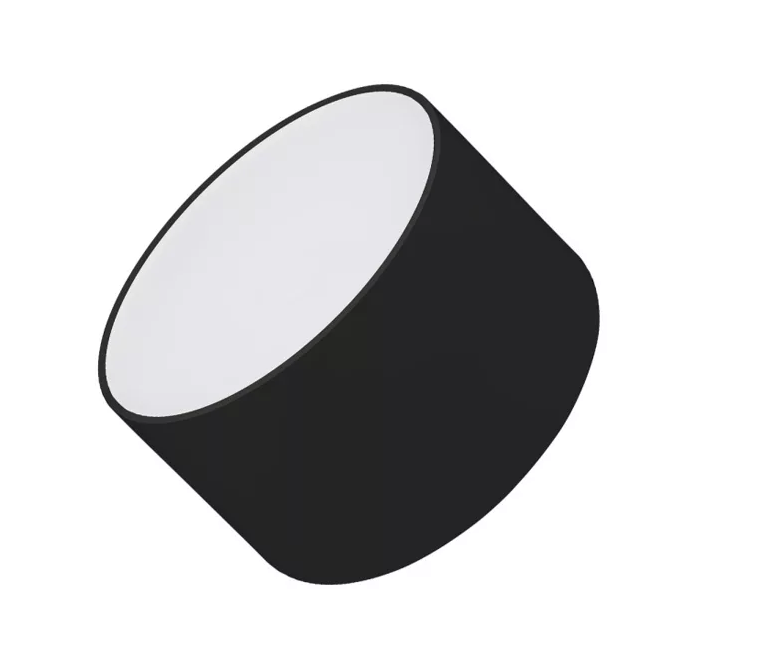 Накладной светильник серии RONDO 12W 3000К черный | Ø120x65mm