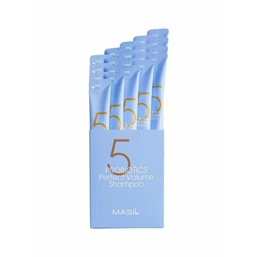 Шампунь для объема волос (саше) с пробиотиками Masil 5 Probiotics Perfect Volume Shampoo, 8 мл.3 шт