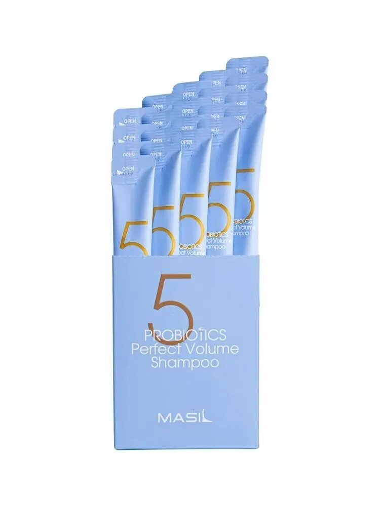 Шампунь для объема волос (саше) с пробиотиками Masil 5 Probiotics Perfect Volume Shampoo, 8 мл.3 шт