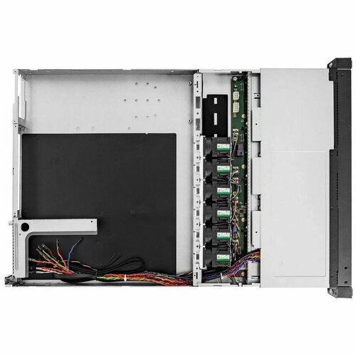 Корпус серверный 1U InWin IW-RS104-07 NVMe Hybrid Storage Server 4 x hot-swappable 3.5 NVMe/SAS/SATA bays 750W AcBel R1BA2751A*2 корпус inwin iw r200 01n dps500ybe pd 500w delta usb3 0 2 8025mm 4200rpm 3