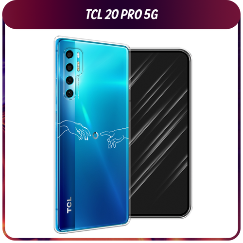 Силиконовый чехол на TCL 20 Pro 5G / ТСЛ 20 Про 5G Загрузка творения, прозрачный силиконовый чехол на tcl 20 pro 5g тсл 20 про 5g beautiful day vector прозрачный