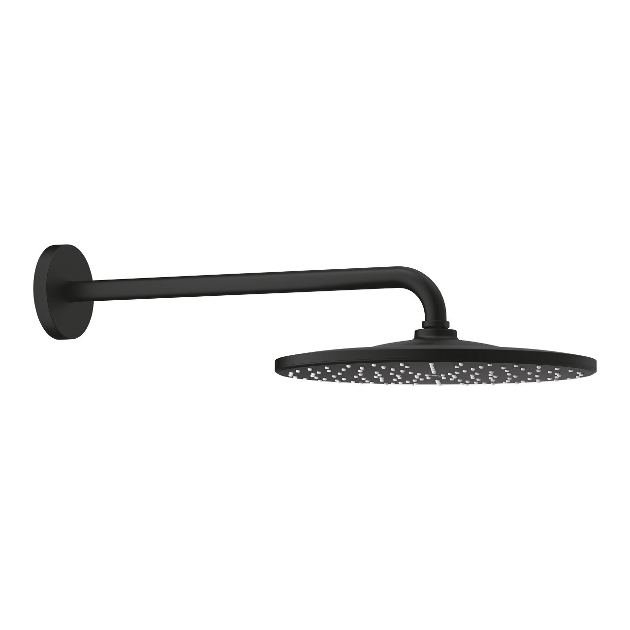 Верхний душ Grohe Rainshower 22121KF0 9,5 л/мин, 1 режим, 422 мм, черный
