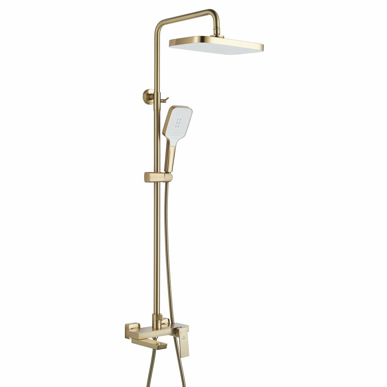 фото Душевая система Rose R1836G, золотой сатин