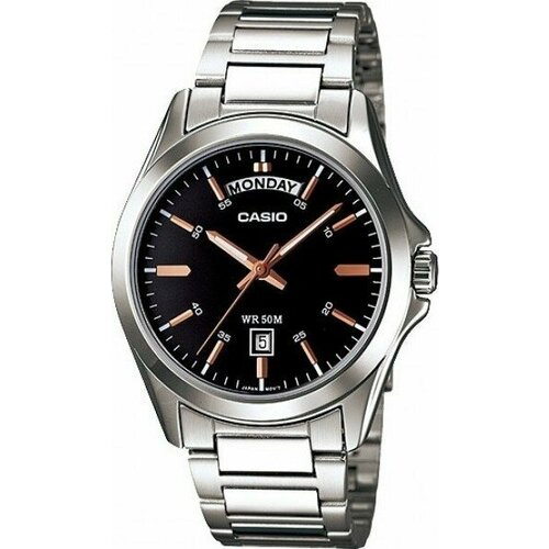 Наручные часы CASIO, серебряный наручные часы casio collection mtp 1290bl 1a2