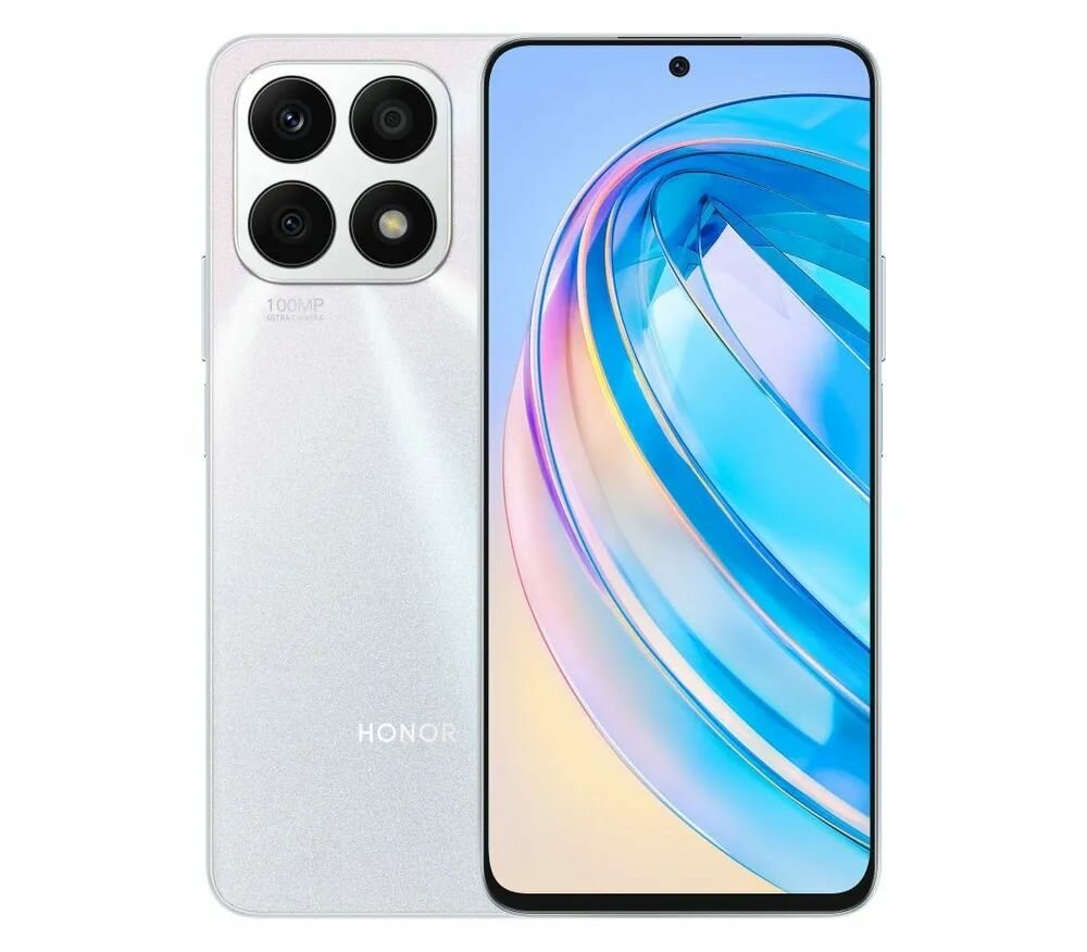 Смартфон HONOR X8A 6/128GB, серебристый