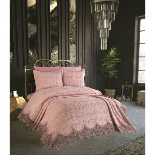 Anna Karina Постельное белье с покрывалом Esabella цвет: пудровый (евро макси)