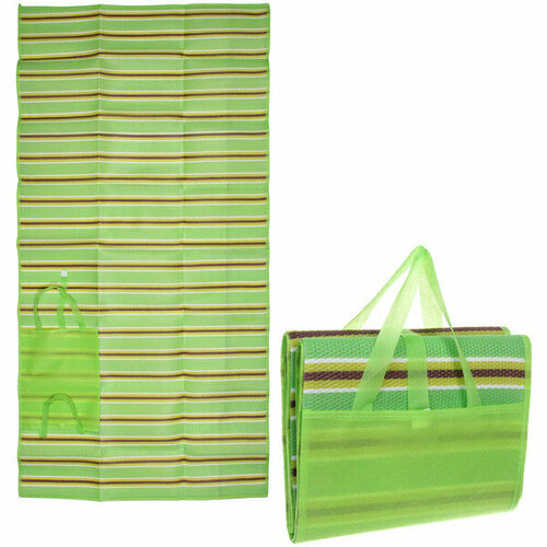 Коврик складной для пляжа и пикника Отпуск 18090 см зелёный 711₽