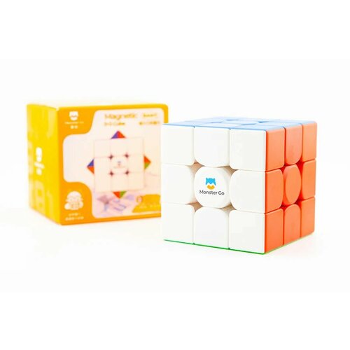 Кубик Рубика магнитный скоростной Gan Monster Go 3x3 v3 Magnetic, color