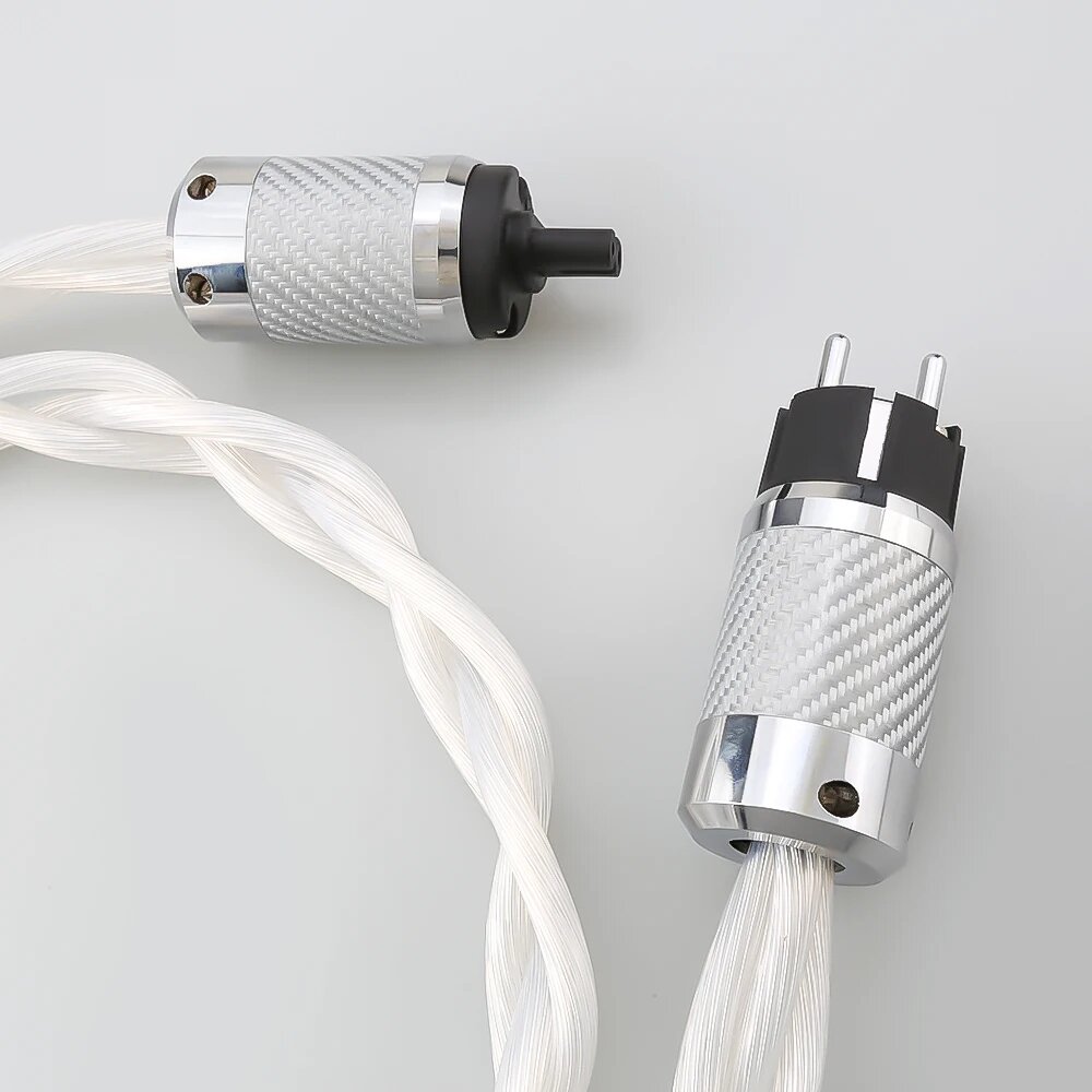 Аудиофильский удлинительный кабель audiocrast 5N OCC, EU plug figure 8, 0.5m — фото 1