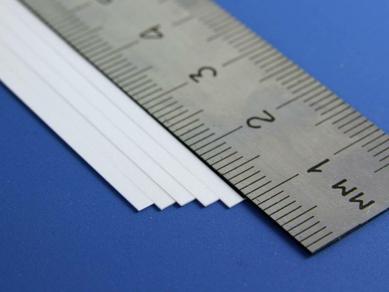Полоска пластиковая 0.25х2.0 мм, 10 шт