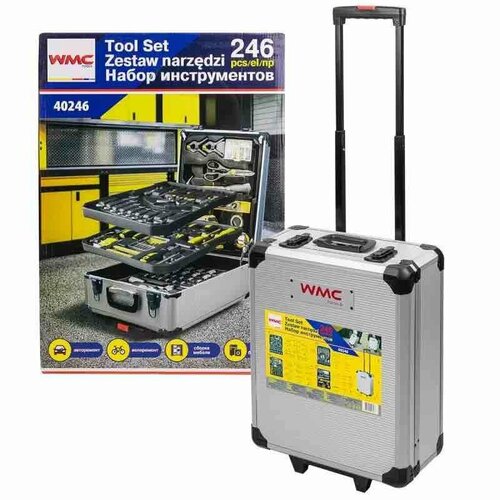 фото Wmc tools набор инструментов в алюминиевом кейсе (246 предметов) wmc-40246(57275) .