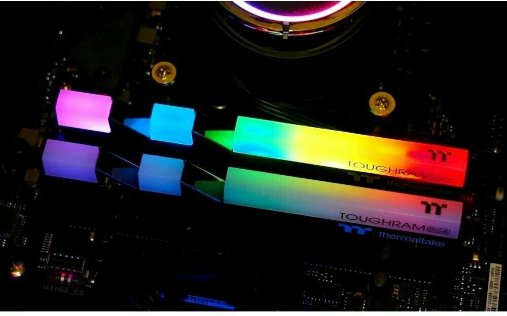 Модуль памяти DDR4 16GB (2*8GB) Thermaltake TOUGHRAM RGB PС4-24000 3000MHz CL16 радиатор 1.35V retail - фото №19