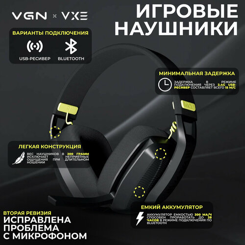 Наушники беспроводные с микрофоном VGN x VXE V1 черный 270000₽