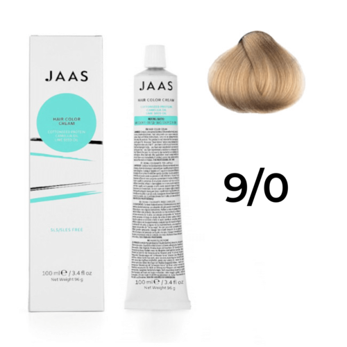 фото Крем - краска для волос профессиональная jaas 9/0 блонд натуральный, 100 мл
