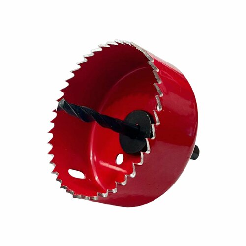 Коронка по дереву и гипсокартону с хвостовиком и центрирующим сверлом 68 мм (для врезки замков)