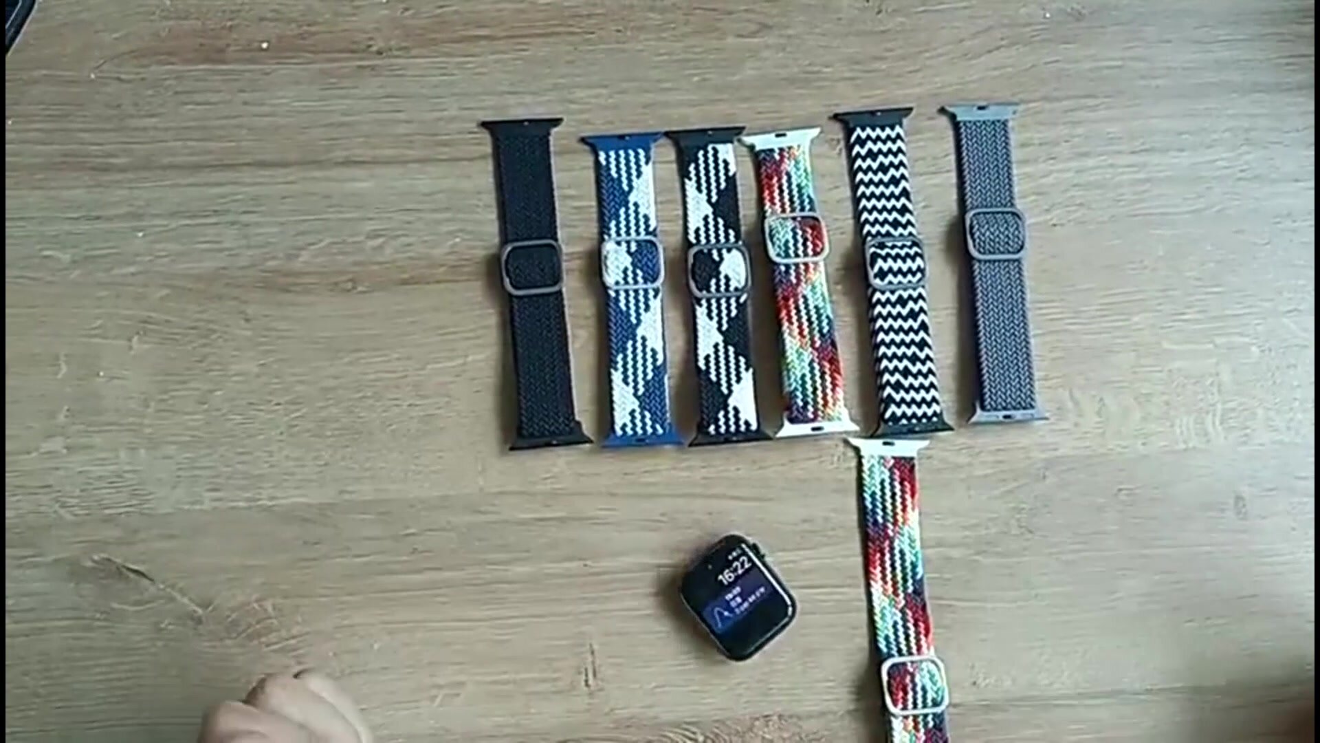 Ремешок плетеный для часов Apple Watch Series 1-10 и Ultra 42/44/45/49 мм, X9 Pro2 / X9+ Ultra2, 35 красочный фиолетовый — фото 1