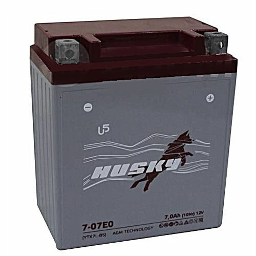 Аккумулятор 12V - 7 А/ч "HUSKY AGM" 7-07E0 (1207.1 YTX7L-BS)