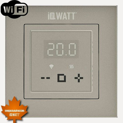 Изображение товара Электронный программируемый термостат IQ THERMOSTAT D шампань WI-FI