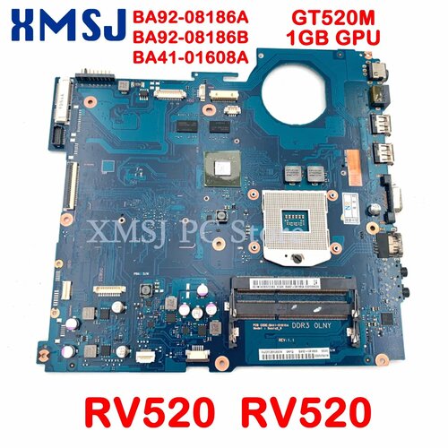 Материнская плата XMSJ для ноутбука Samsung RV520 DDR3 1Гб