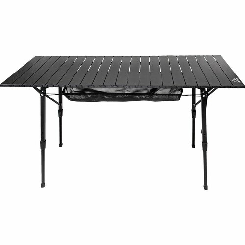 Стол туристический складной до 40 кг, для походов, пикника, охоты, рыбалки, алюминиевый каркас LIGHT CAMP L черный