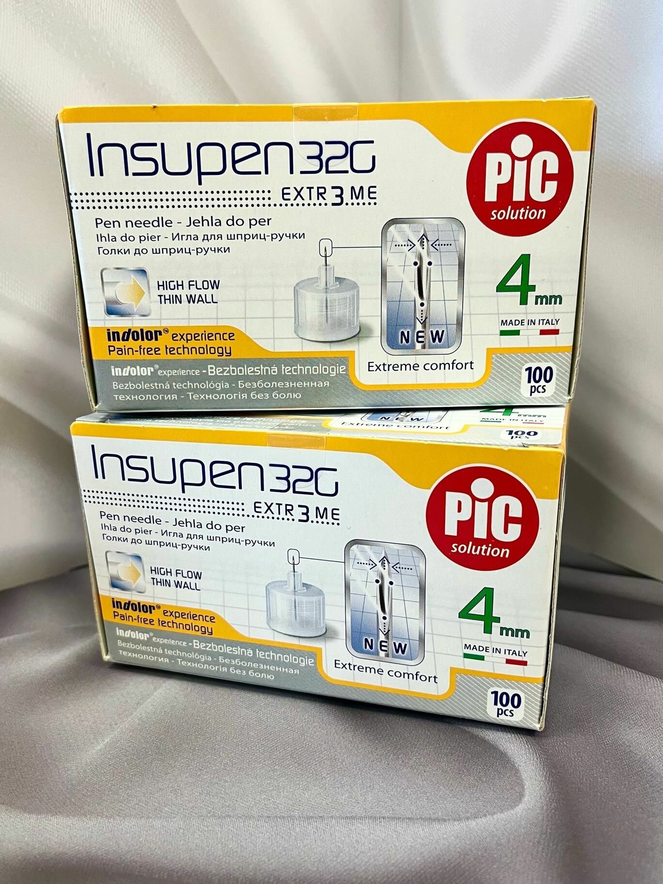 Изображение Иглы для шприц-ручки INSUPEN (инсупен) 32G, 0.23mm*4mm -2 упаковки