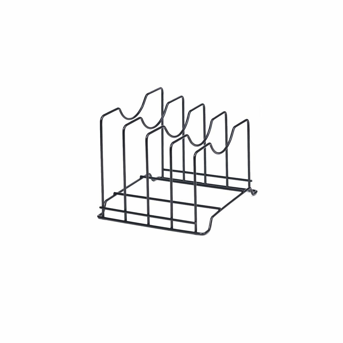 Держатель для тарелок и крышек 250х175х208, черный