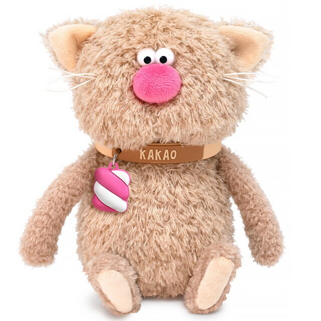 Мягкая игрушка Кот Какао-Валентинка 16 см, Кофейные Коты