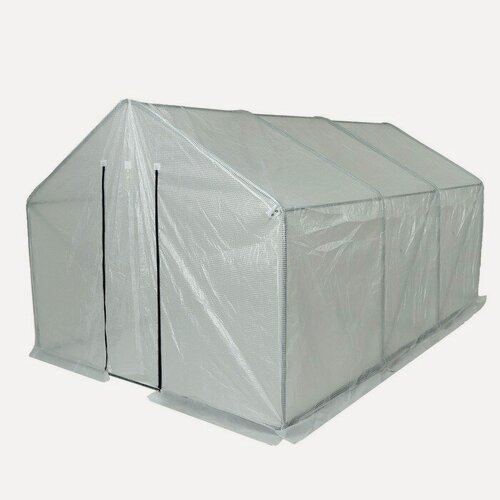Изображение товара Теплица 3,7 × 2,45 × 2,1 м, оцинкованный металл, профиль d = 25 мм, чехол из армированной плёнки 120 мкм