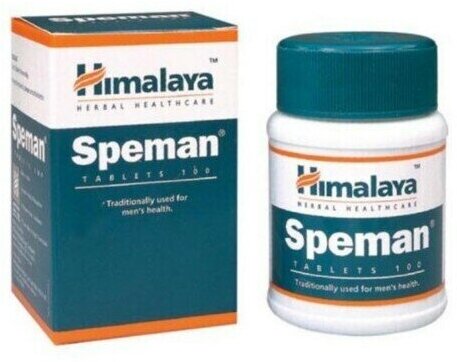 Изображение Экстракт растений Спеман Хималая (Speman Himalaya Herbals), улучшение потенции, лечение мужского бесплодия, заболевания простаты, 60 таб.