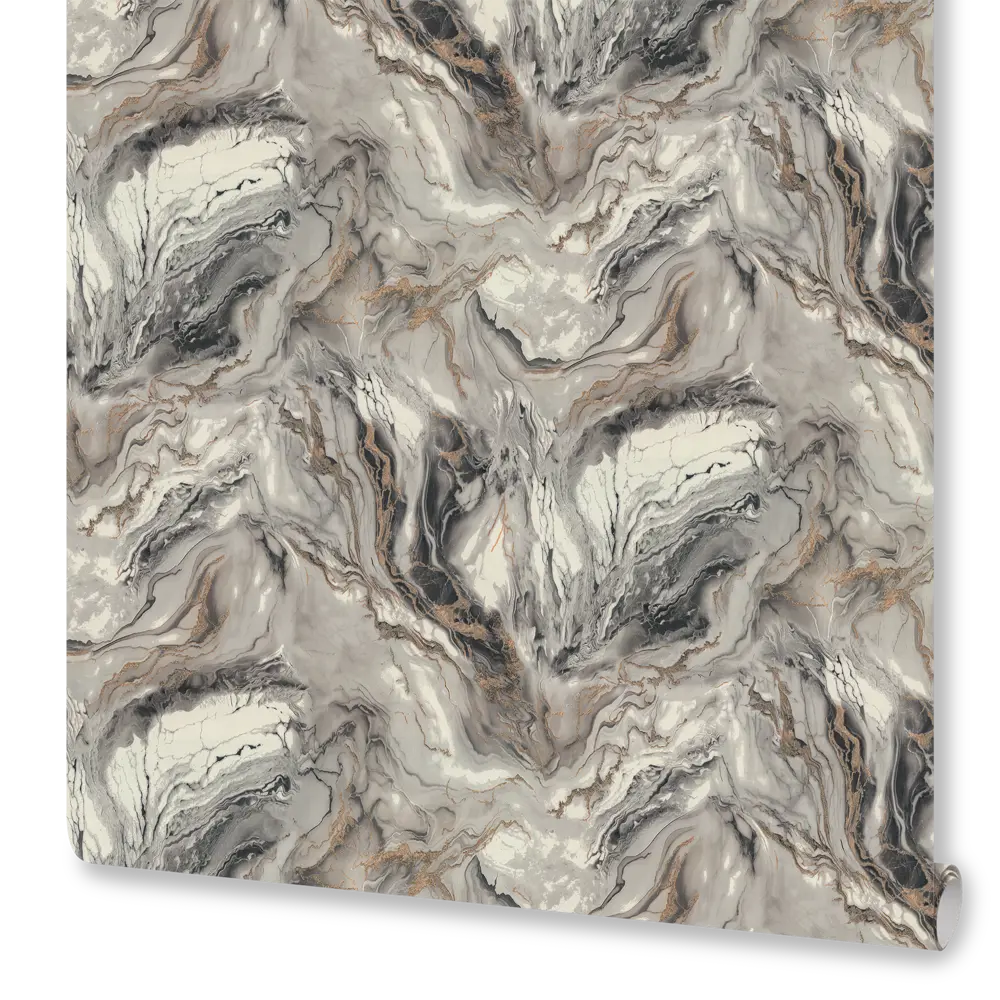 Монте соларо Кармен обои виниловые на флизелиновой основе (1.06х10м) серые