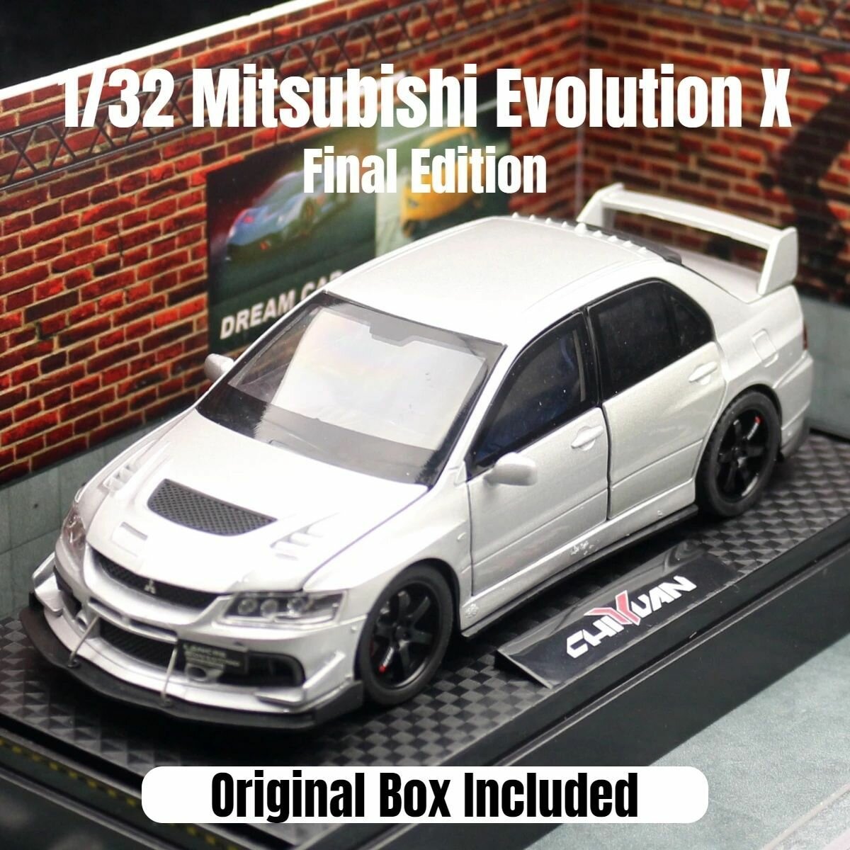 DIECAST CAR 1/32 Коллекционная металлическая машина Mitsubishi Lancer Evolution EVO IX Final Edition JDM Игрушечная машина