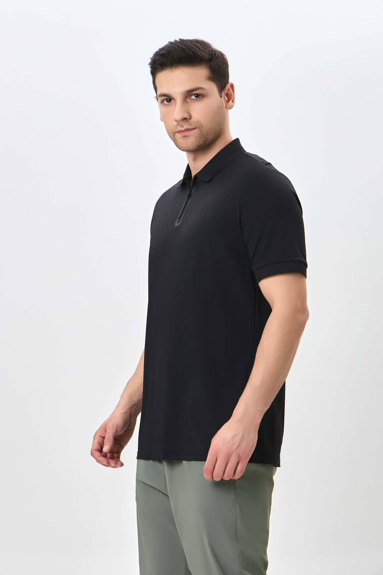 Поло спортивное TERRA PRO, размер S, black — фото 1