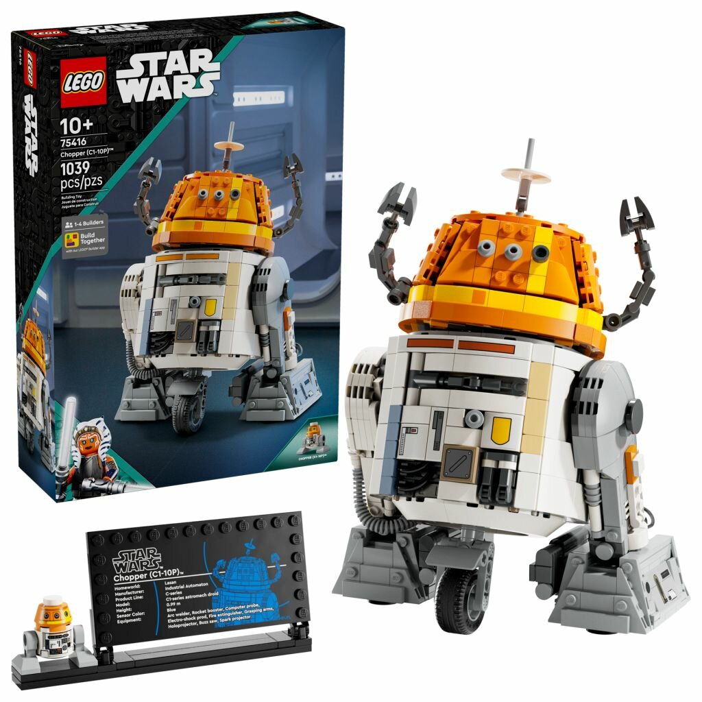 Конструктор LEGO Star Wars Дройд C1-10P 75416, 1039 деталей, от 10 лет